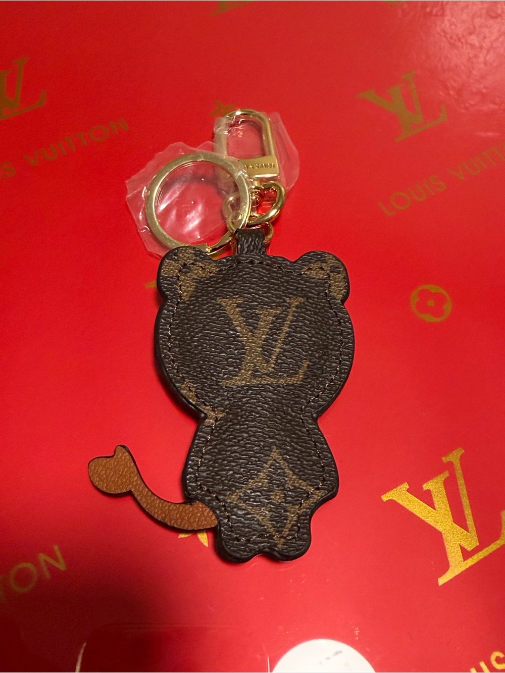 Keychain cat monogram brown - Picture 3 of 4
